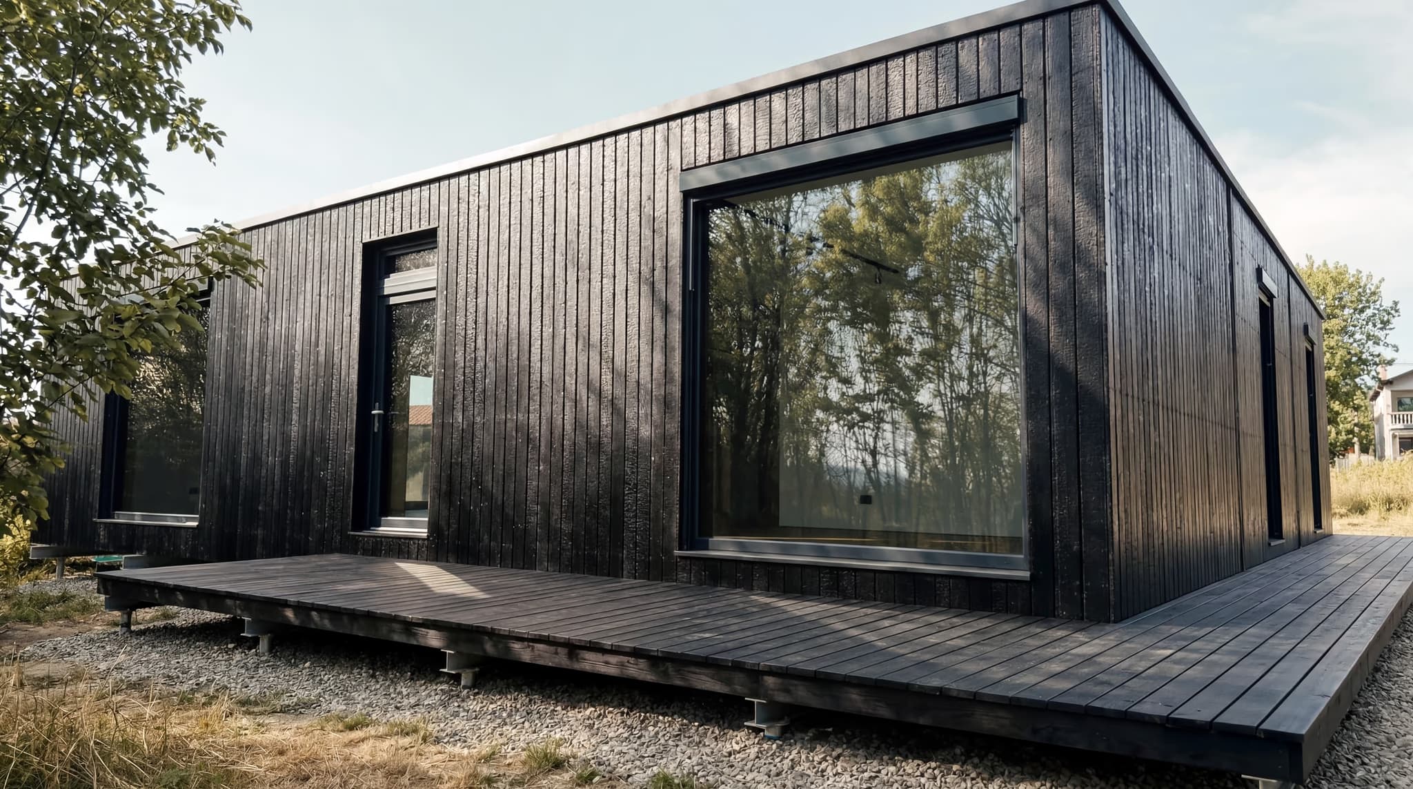 Fotografie din ansamblul SOL Residence de BIOBUILDS, prima stradă de locuințe pasive din Europa.