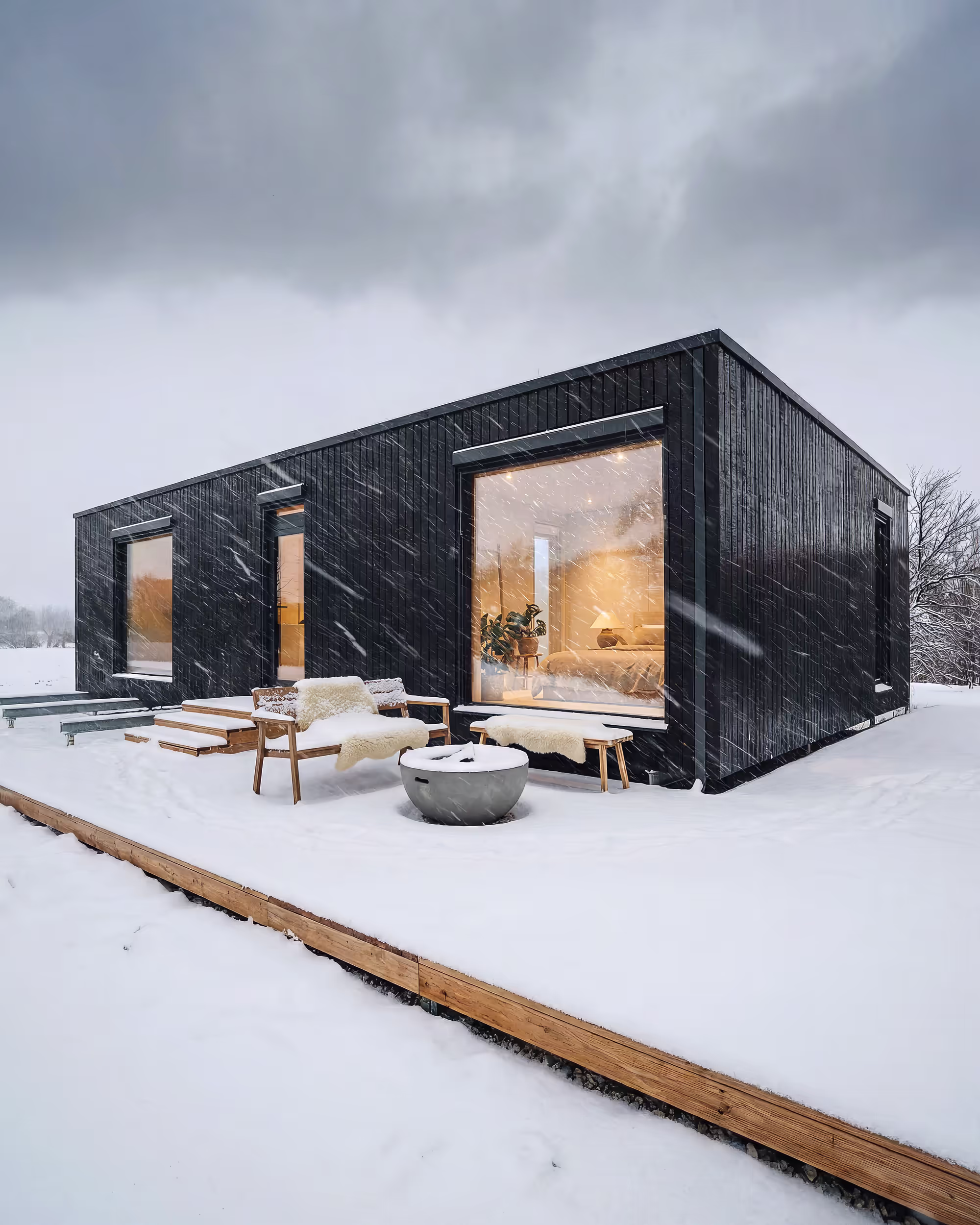 BIOBUILDS home in winter